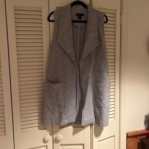 Tahari Heather Grey Vest